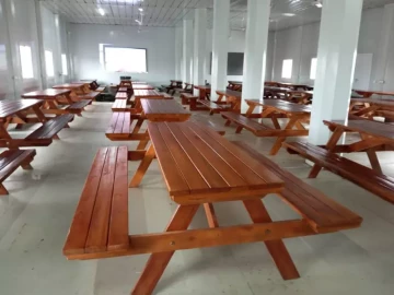 8 Seater Wooden Benches