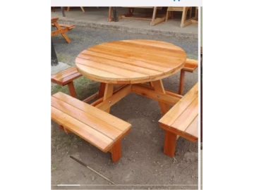 Round 8 seater benches